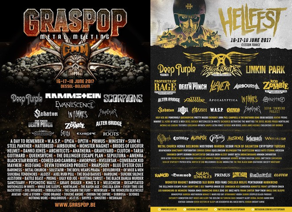 Graspop 2017  Hellfest 2017 Graspop, Hellfest