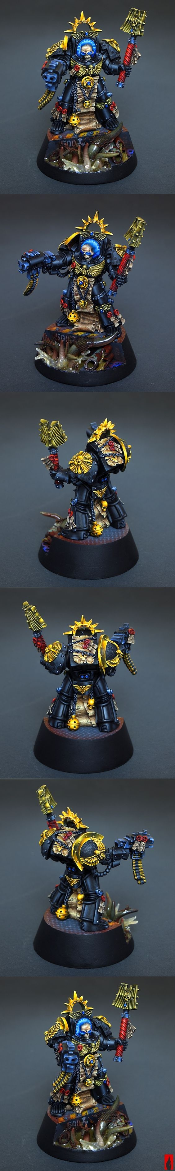 Space Marines Terminator Chaplain - Warhammer 40k, Wh miniatures, Длиннопост