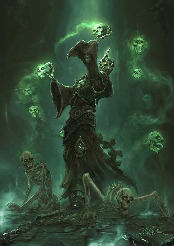 Fantasy art 003 - Necromancers - Fantasy, Dark fantasy, Art, A selection, Longpost