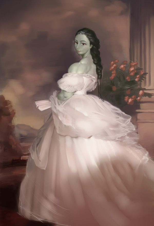 Orc princess - Monster girl, Art, Strong girl, Orcs, , Fantasy, Greenskins