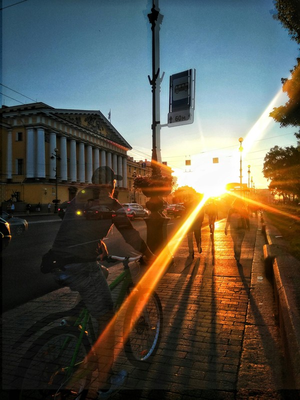 St. Petersburg lights - My, Saint Petersburg, Hiking, Summer