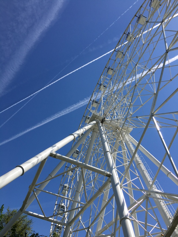 Ferris wheel in Rostov-on-Don - The photo, Ferris wheel, Rostov-on-Don, Sky, My, iPhone