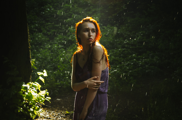 Summer rain - Rain, Summer, Nature, The park, Nikon d5100, My, The photo, Girls