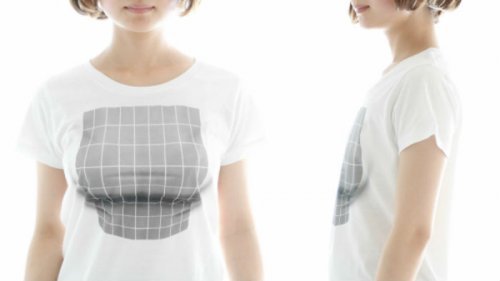 T-shirts with an optical illusion that increase the chest - Boobs, Longpost, 