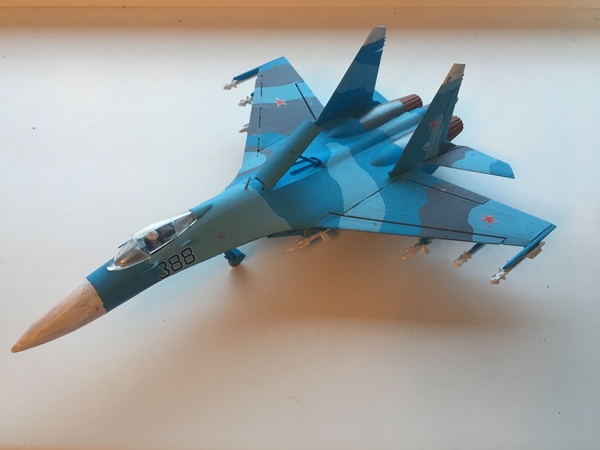 Model Su-27 - Airplane, My, Su-27, Modeling