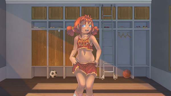 They left me small again) - Endless summer, Visual novel, Camp owlet, Ulyana, Art, Leonzo