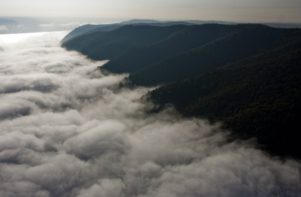 Zhiguli mountains in the fog - Russia, The photo, Samara Region, Nature, The mountains, Fog