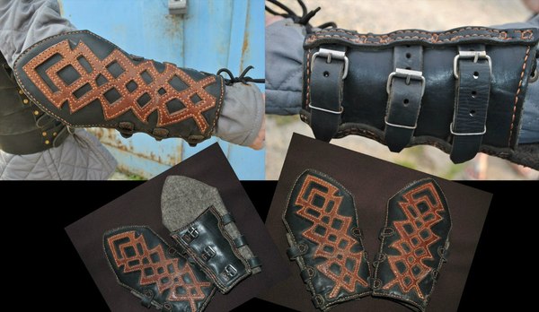 Bracers - With your own hands, Handmade, Roleplayers, Role-playing games, Bracers, Needlework without process, Handmade, My