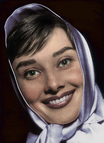 Audrey Hepburn - Audrey Hepburn, Colorization, The photo