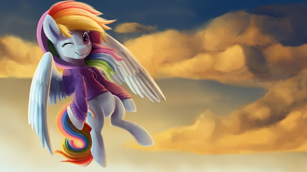 Chill Dash - PonyArt, Rainbow Dash, My Little Pony