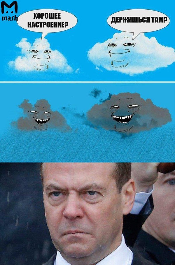 Briefly about the weather in Moscow 06/22/2017 - Dmitry Medvedev, Rain, Shower, In contact with, , Politics