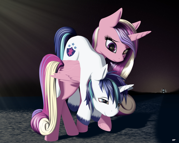 Carry Me Home, Lovehorse - My little pony, PonyArt, Princess cadance, Shining armor