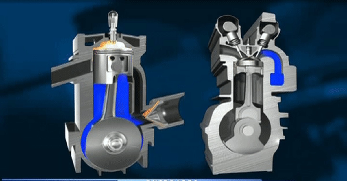 Работа 4 т двигателя. 2х тактный двигатель и 4х тактный. Такты 2х тактного двигателя. 4х тактный ДВС. Двухтактный дизельный двигатель гиф.