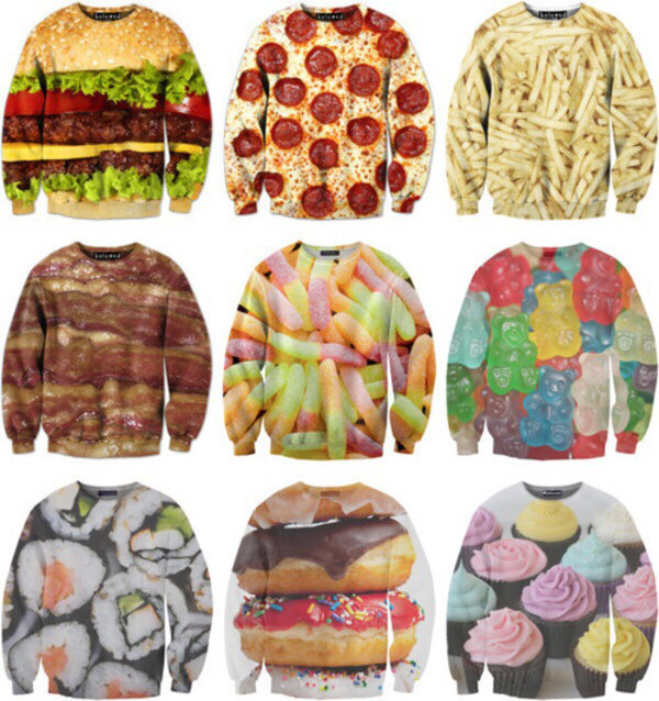 You are what you eat - Cloth, Sweatshirt, Print, Fashion, Оригинально