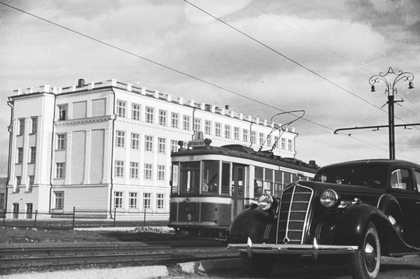 Club History of Magnitogorsk NEW SCHOOL. - Magnitogorsk, Old photo, , School, The street, Kirovsky District, Magnitka, 