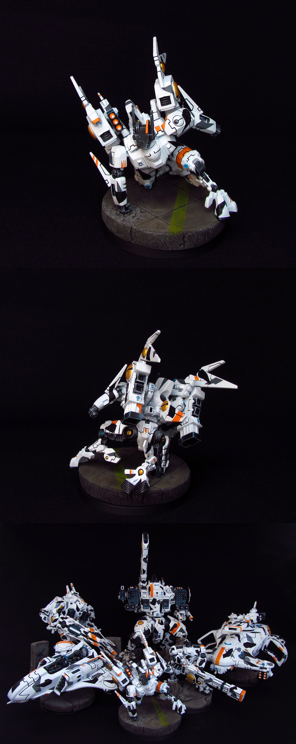 Superhero Landing Tau Commander - My, Warhammer 40k, Wh miniatures, Tau, Miniatures, Miniature, Painting, Longpost