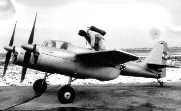 1951 Ikarus 451 - recumbent dive bomber. - Ikarus, The photo, Retro, Interesting, Retrotechnics, Airplane, , Longpost