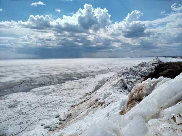 Весна на Севере - Моё, Север, Ледник, Обская губа, Природа, Красота природы, Небо, Солнце, Длиннопост