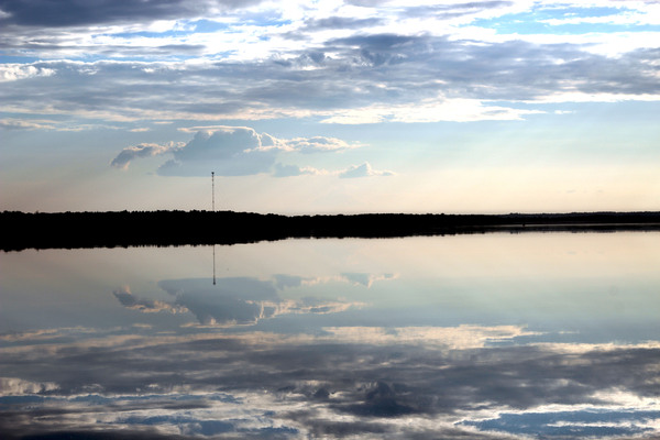 Dvina - My, Northern dvina, River, Reflection, Village, The photo