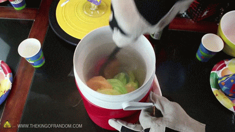 How to quickly inflate a lot of balloons - Ball, A liquid nitrogen, Experience, crazy hands, GIF