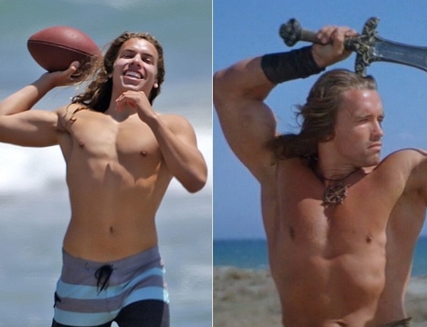 A little more of Schwarzenegger's illegitimate son - Arnold Schwarzenegger, Children born out of wedlock, Pumped up