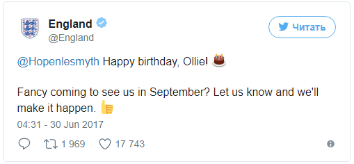 Hey Ollie, heard it's your birthday? - Twitter, Tjournal, Celebrities, Kindness, Longpost