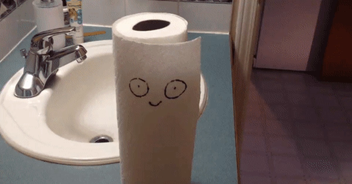 О нет., Туалетная бумага, Бумажные полотенца, Гифка.