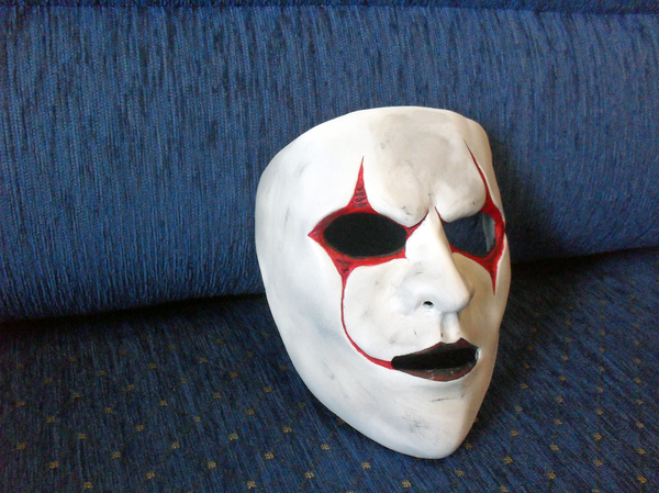 Jim Root papier mache mask - , My, Papier mache, Mask, Slipknot