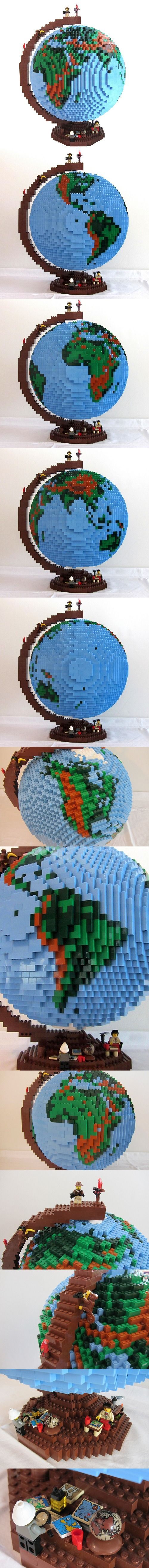 Lego globe - Lego, the globe, Longpost
