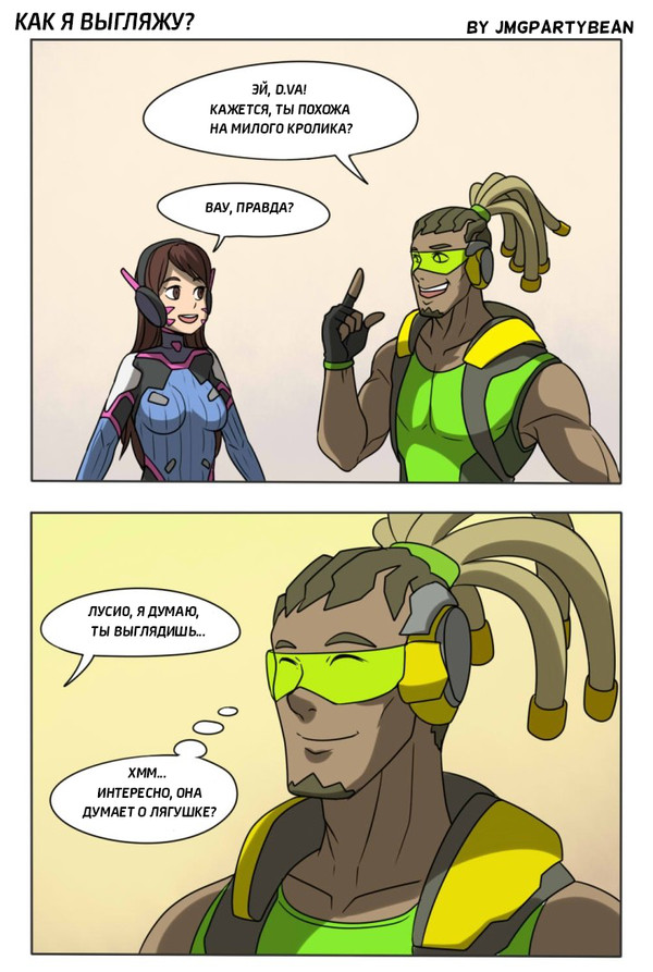 I look like? - Overwatch, Comics, Jmgpartybean, Dva, Lucio, Longpost