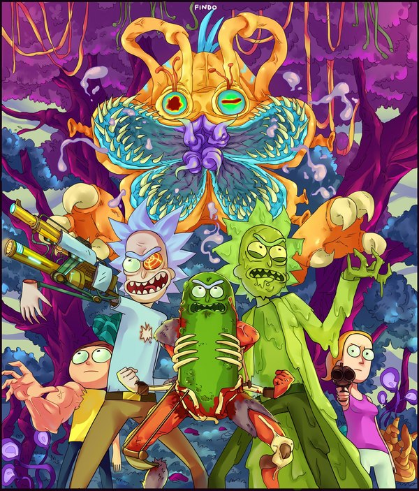Rick and morty - Rick and Morty, Findo, Art
