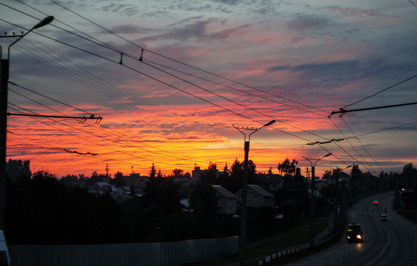 And sunset again - My, Sunset, The photo, Cheboksary, Battle of sunsets, Sony nex5, My, Sony