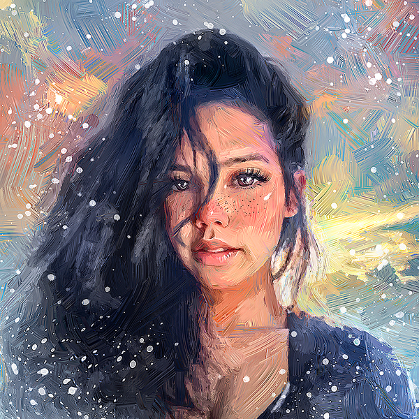 Digital Oil Painting Portrait