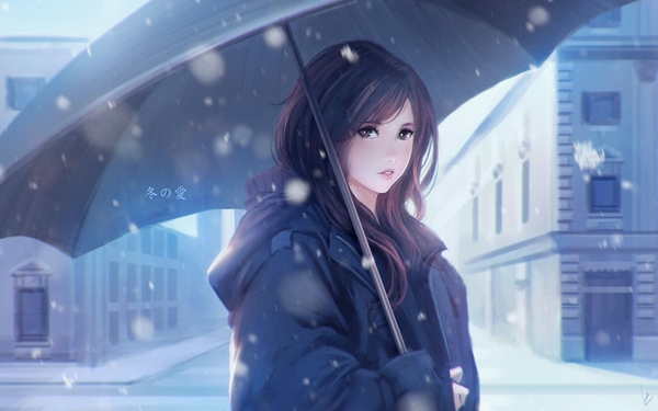 anime wallpaper - Anime, Phone wallpaper, Snow, Rain, Chan, Art, Images