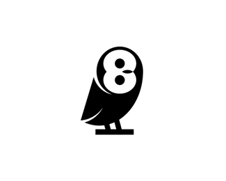     Owl-eight, , , Logotype, Sign, , ,  
