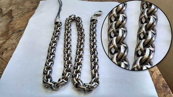 How to clean a silver chain - My, Silver, Chain, Cleaning, Ammonium chloride, Polishing, Longpost