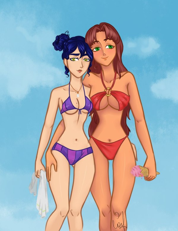 A little more than friends - NSFW, Visual novel, Endless summer, Olga Dmitrievna, Viola, 