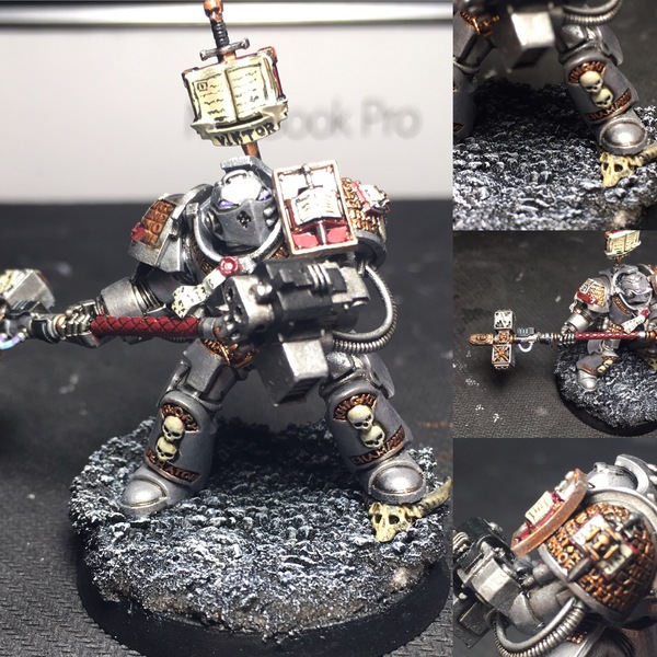 [NOT] First Paint Month: Space Librarians - My, Warhammer 40k, Wh miniatures, Warhammer, Gray knights, Paladins, Longpost, Terminator