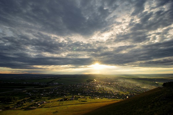 Sunset on Drokinsky mountain. Krasnoyarsk. - My, The photo, Landscape, Krasnoyarsk, Sunset