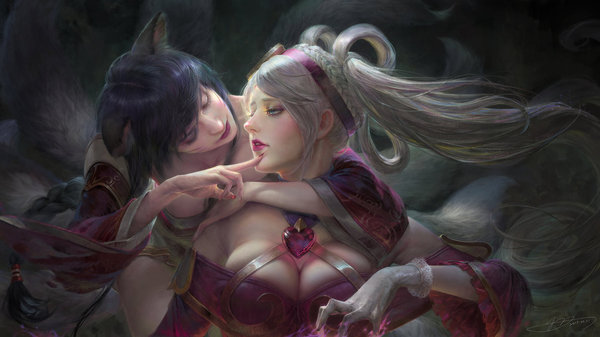 Ahri Sona by Yu-Han - League of Legends, Арт, DeviantArt