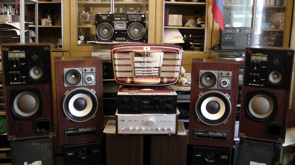 Audio equipment of those years - My, Loudspeakers, Receiver, Radio cassette