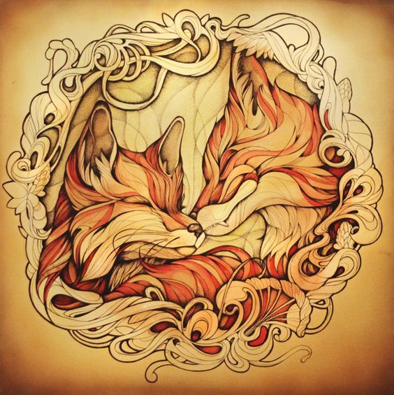 Tattoo sketches: fox! - Tattoo Lovers League, Tattoo, Longpost, Fox, Sketch