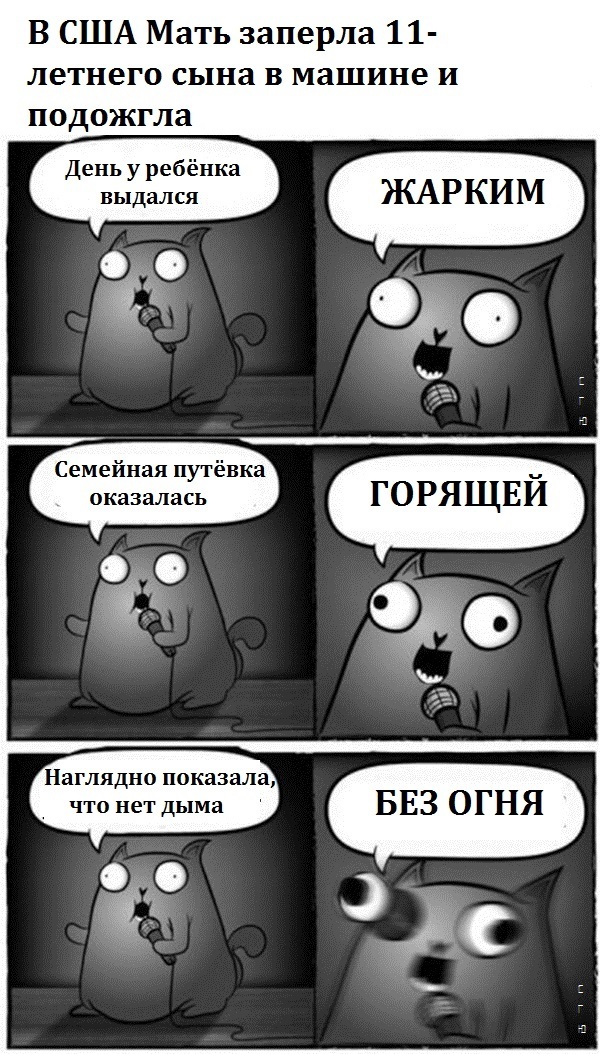 "Что-то ты толстенький стал.." или как мать подожгла сына в машине
