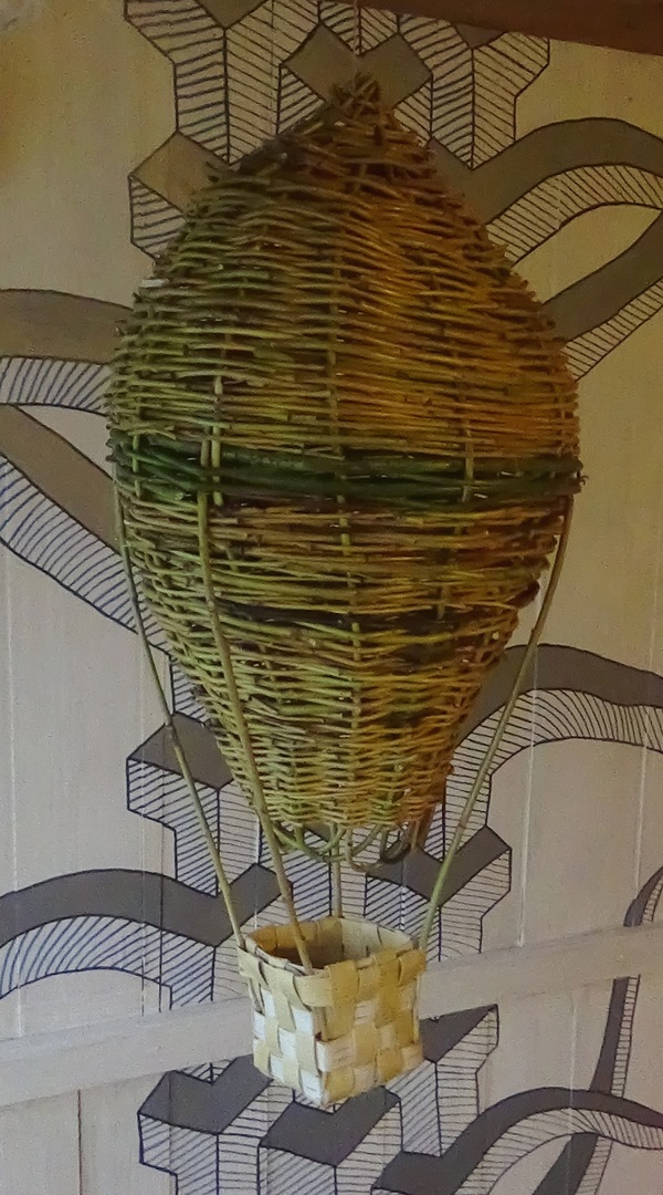 Balloon - My, Balloon, Weaving, Basket weaving, Birch bark, Vine, With your own hands, Handmade, Lampshade, Longpost
