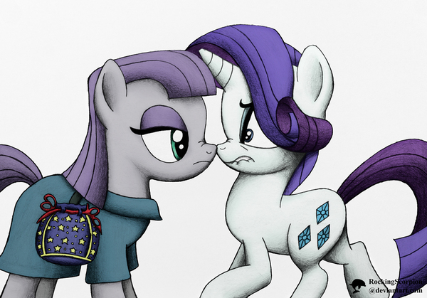 «Where's her canon?» - My little pony, PonyArt, Rarity, Maud pie, MLP Season 6