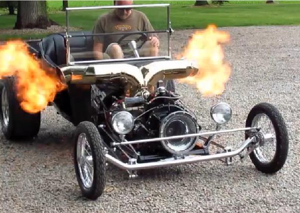 Hot Rod 1923 Ford Model T с реактивным движком - Hot Rod, Ford Model t, Реактивным движком