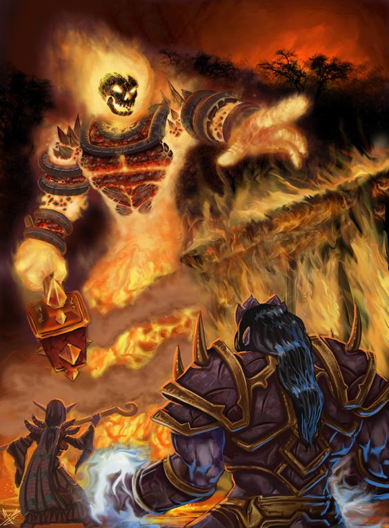 Briefly about Ragnaros - My, Longpost, Bayun's bestiary, World of warcraft, Ragnaros, Mr--Jack, , 