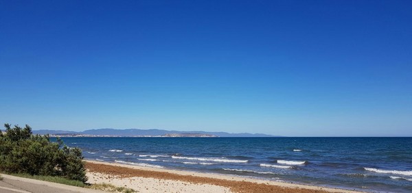 blue sky blue sea - My, Beautiful view, , Sea, Beach, The photo, Wave