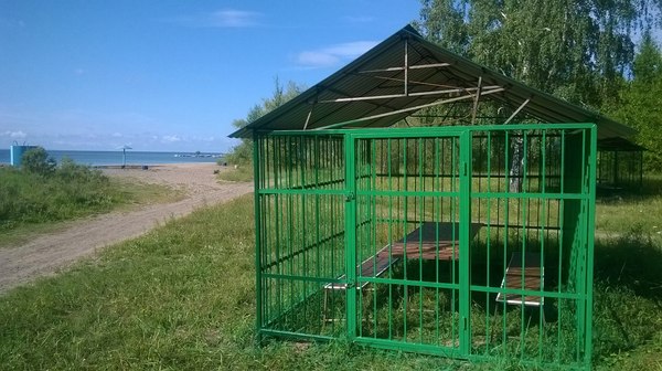 Беседки строгого режима - Новосибирск, Обьгэс, Юмор, Лето, Отдых, Обское море, Свобода, Россия, Длиннопост