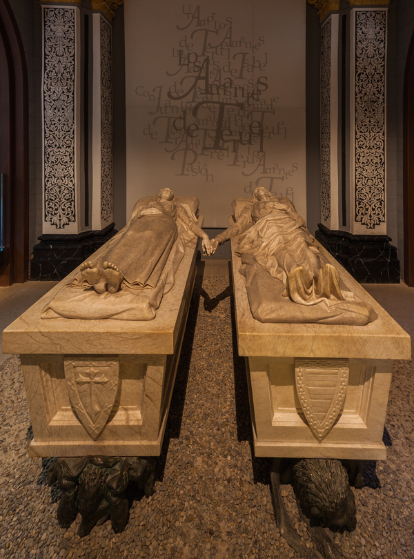 Lovers from Teruel - Legend, 13th century, Headstone, Sculpture, Spain, Longpost